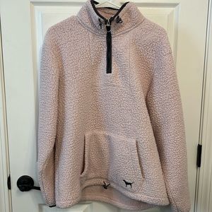 Victorias Secret Pink Sherpa. Dusty pink color. Size medium. Used condition.